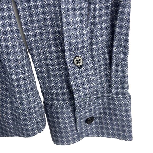 BRAX FEEL GOOD DANIEL‎ HI-FLEX MODERN FIT BUTTON UP SHIRT BLUE NWT MEN'S M 39/40 - Picture 7 of 15